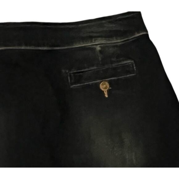 Joules Womens Jean Skirt Size 16 Short Button Front Dark Wash Mid Rise Stretch - Picture 7 of 12